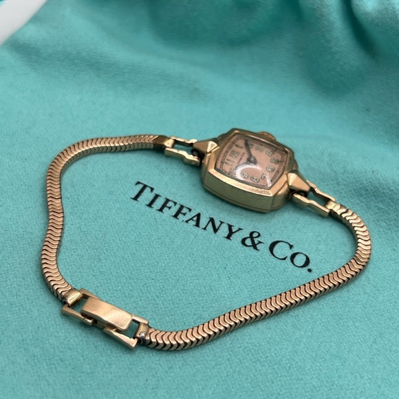 Vintage Tiffany & Co. 14K Rose Gold Snake Link Ladies Watch - Picture 9 of 10